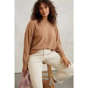 Pilcro Angie Seamed Cashmere Sweater